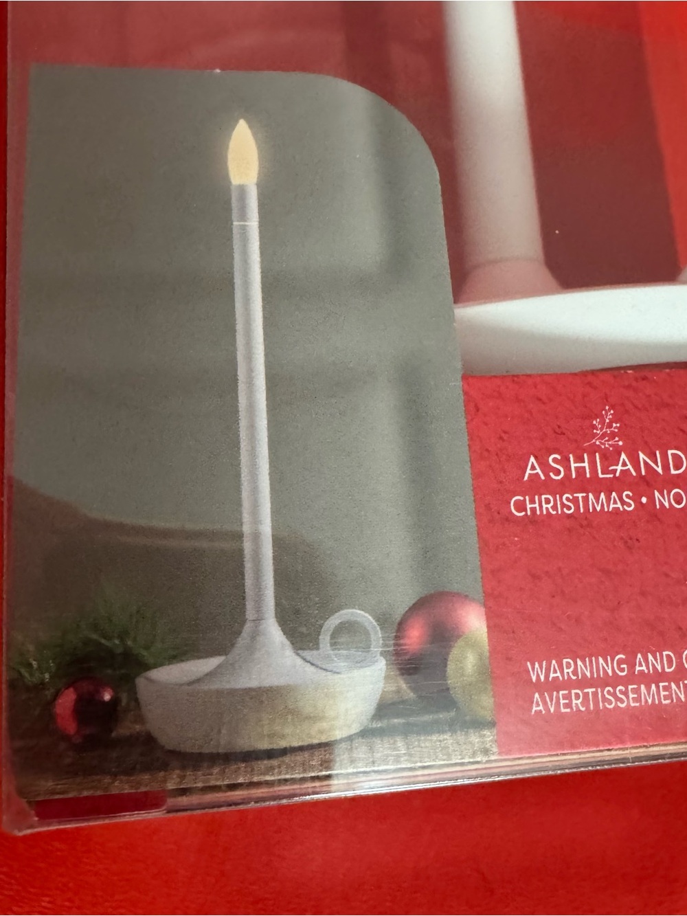 Ashland Portable Tap Lamp Unisex OS White Rechargeable 3-Way LED Candle Light